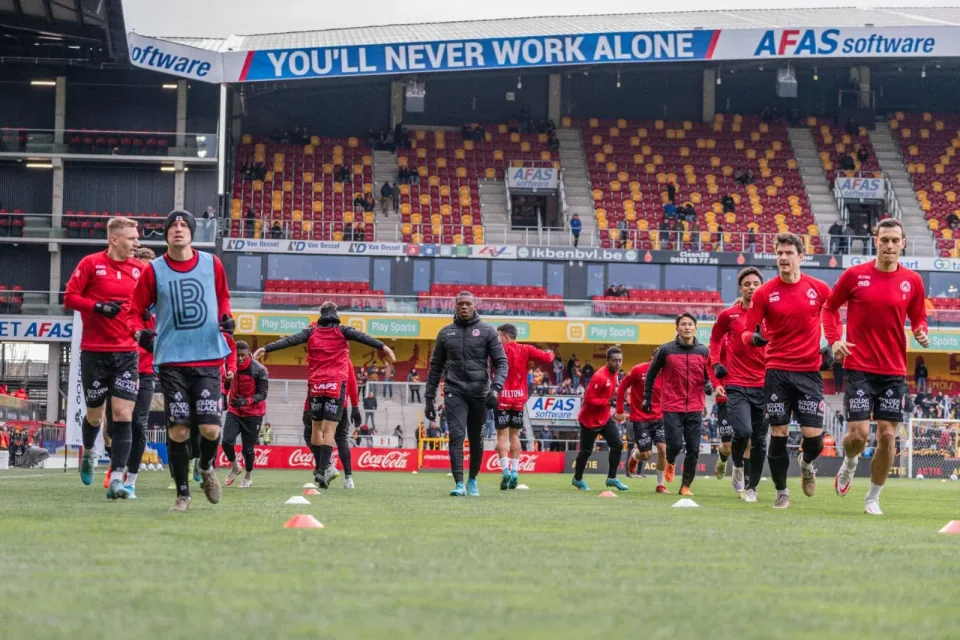 Séance d’entraînement sur un terrain de football